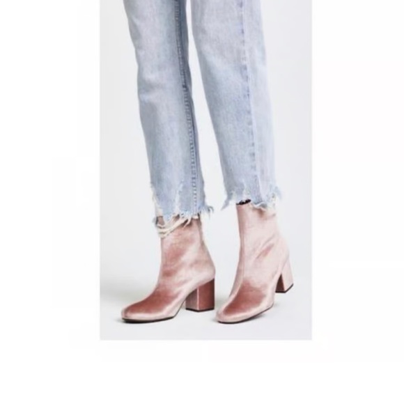 Free People velvet Cecile block heel - Picture 2 of 5